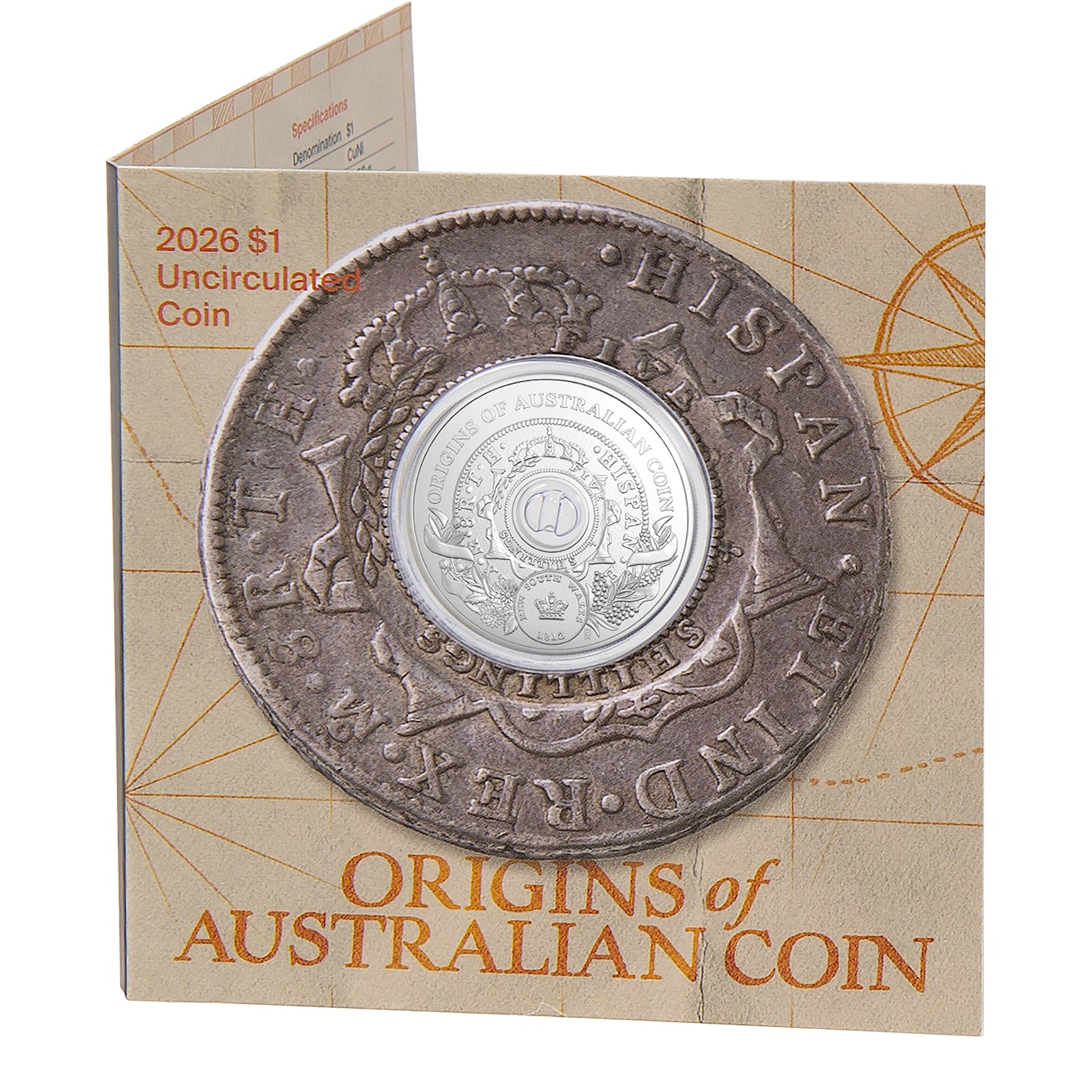 2026 Royal Australian Mint $1 Uncirculated Coin - Holey Dollar